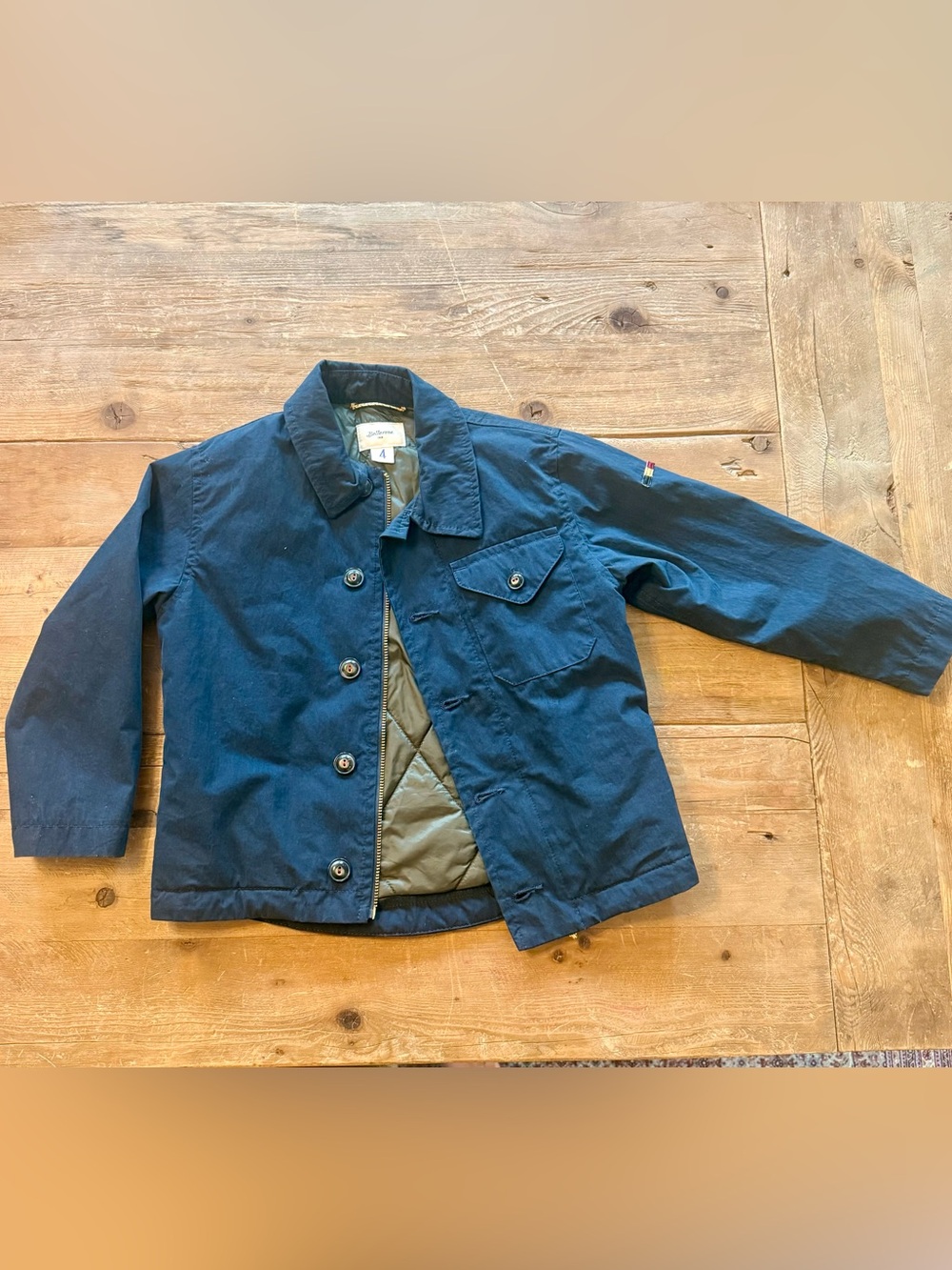Bellerose boys Navy lined jacket